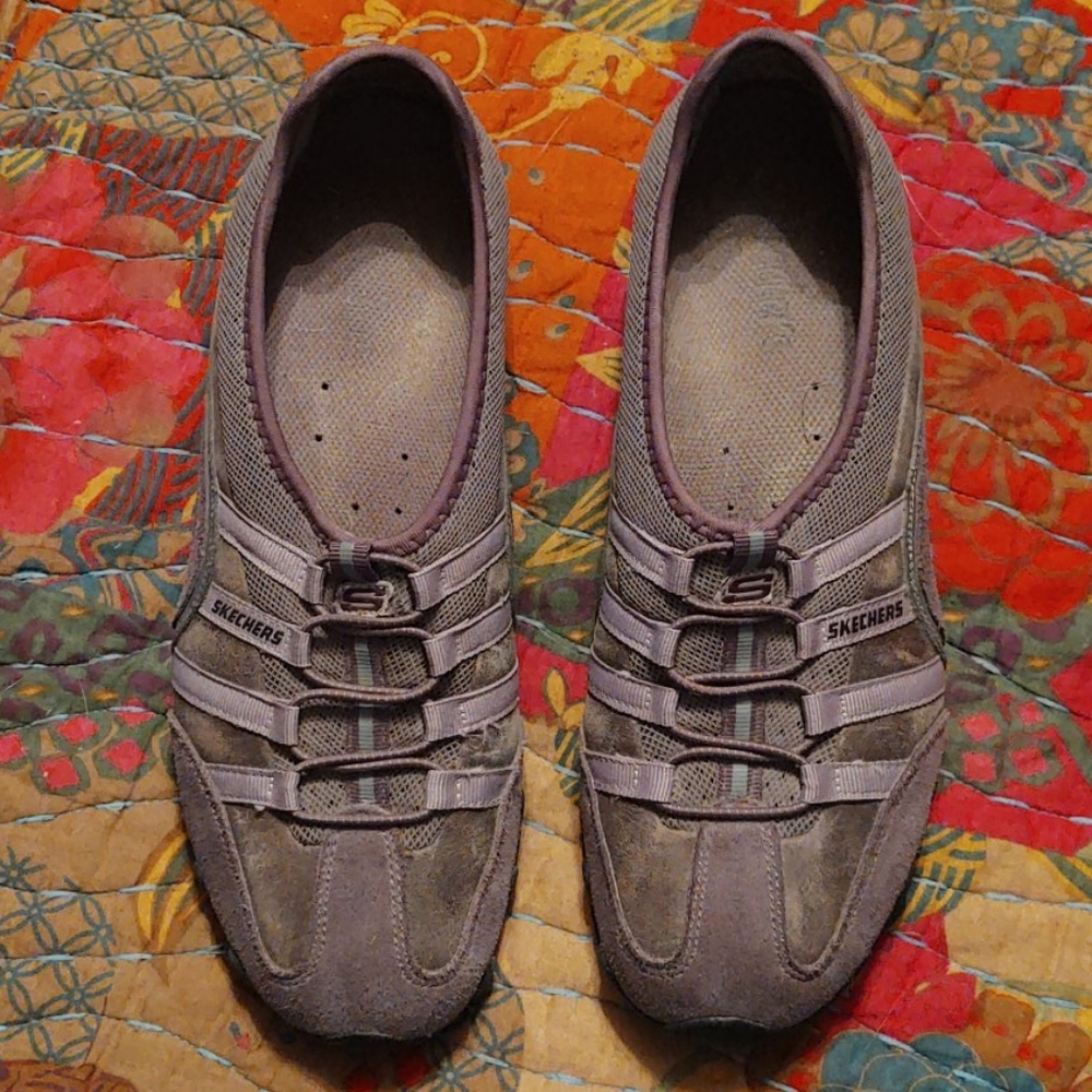 Sketchers slip on athletic shoes